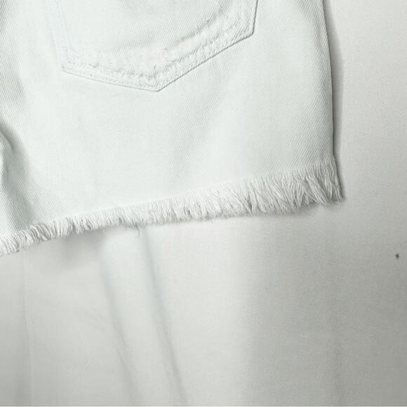 SANDRINE ROSE White Raw Hem Short Shorts NWT in Size 24 - Picture 5 of 8